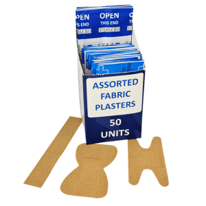 First Aid Plasters Fabric Assorted